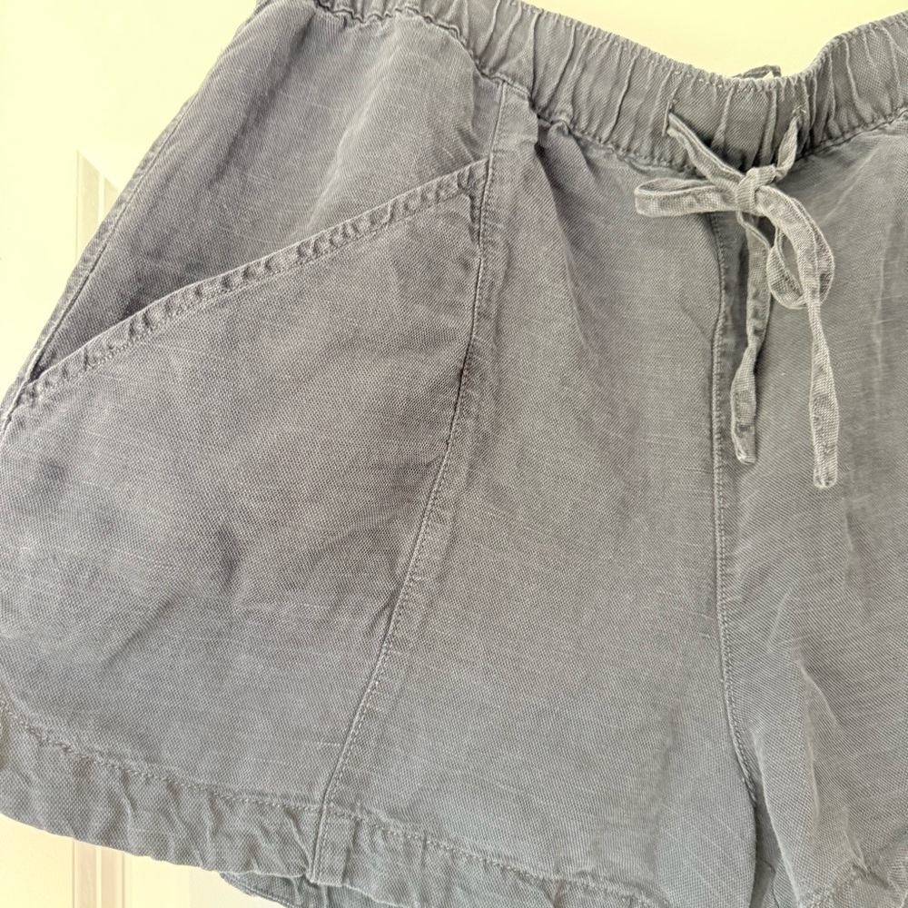 C&C California Linen Blend Shorts, Muted Navy, Size XL (fit more like Large) - Picture 4 of 11